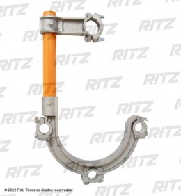 'RC401-0361 Gancho suporte para berço com tubo RITZGLAS® Ø 51 x 390 mm'