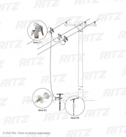 'ATR30260-1 - Conjunto de Aterramento Temporário para Redes de Distribuição (MT) - Ritz Ferramentas'