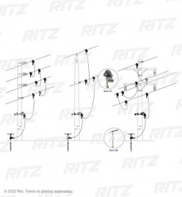 'ATR17456-1 - Conjunto de Aterramento Temporário para Linhas Aéreas de Distribuição (MT) - Ritz Ferramentas'