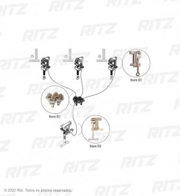 'ATR17455-1 - Conjunto de Aterramento Temporário para Cubículo e Subestações (MT) - Ritz Ferramentas'