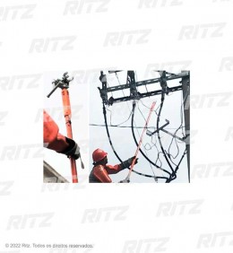 'ATR01726-3 Grampo de Aterramento Temporário para Chave Faca - Ritz Ferramentas'