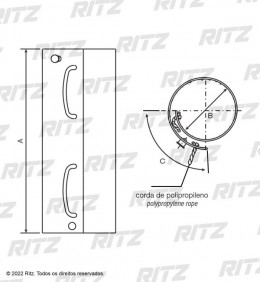 'COB-POSTE - Cobertura para Poste (dimensão) - Ritz'