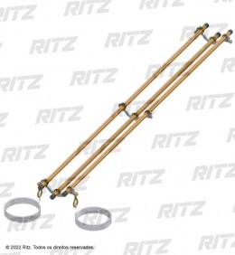 'RH1840-10 - 18 Isoladores de até Ø 254 mm - Ritz'