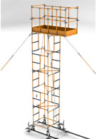 Andaime Modular Isolante Base, Coluna e Plataforma: 1,0 x 1,0m  e Plataforma: 2,0 x 1,0 m – Ritz Ferramentas
