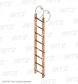 ET/LV-28 - Trapeze Ladder With 8” Hooks  to Suspension- Ritz Ferramentas