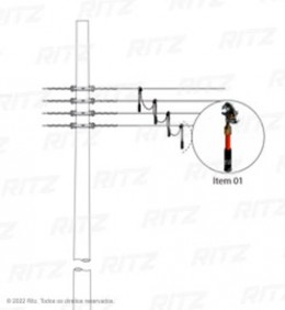 ATR00548-1 - Temporary Grounding Set with Telescopic Hot Stick for Low Voltage (LV) - Ritz Ferramentas