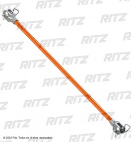 FLV13130-1 - Bastões Tensores Isolantes RITZGLAS®, comprimento total 1,46 m, com Garfo de Alumínio fundido em ambas as Extremidades - Ritz