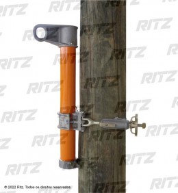 RC400-0090 – Mastro para Içamento de Cargas com Sela de Fixação ao Poste através Corrente - Aplicação - Ritz