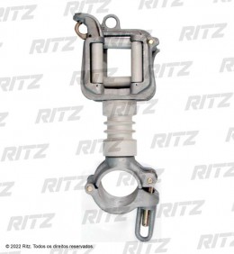 RC400-0269 - Presilha de Elevação com roletes para instalação na cruzeta auxiliar com isolador RM4805-7 - Ritz