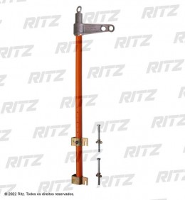 RC400-0578 -  Mastro para Içamento de Cargas com Sistema de Fixação Direta ao Poste Duplo “T” - Ritz