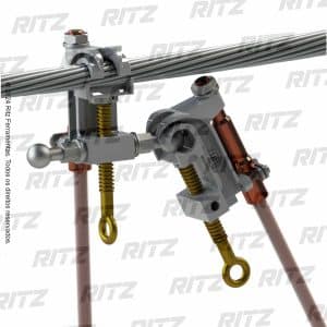 RC600-2316 - Grampo Aterramento Multi-Conexão - Aplicação