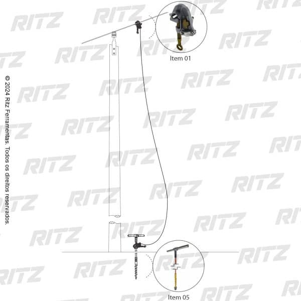 ATR09730-1 Conjunto de Aterramento Temporário para Redes de Distribuição (MT)