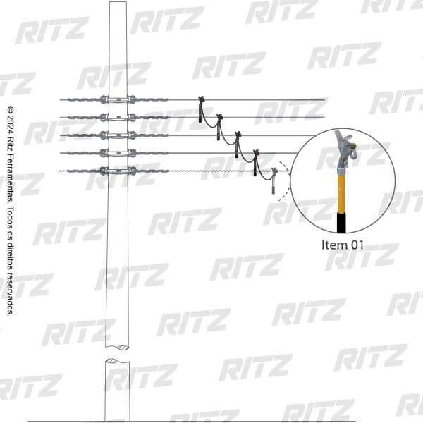 ATR17439-1 - Conjunto de Aterramento Temporário para Rede Secundária Convencional (BT)