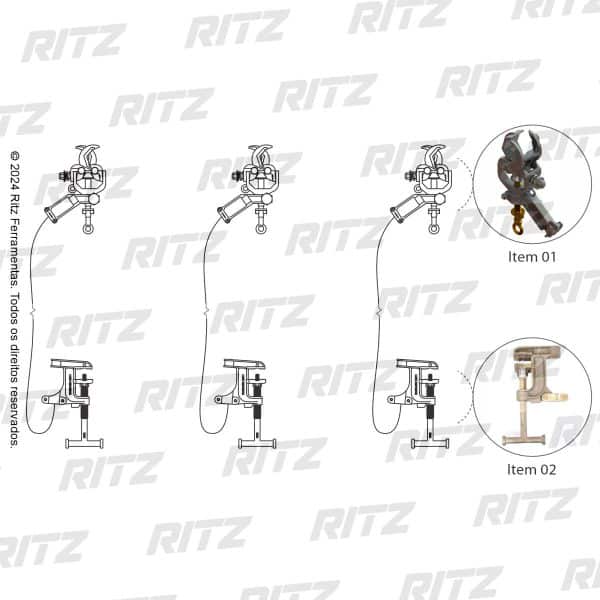 ATR17454-1 Conjunto de Aterramento Temporário para Subestação (AT)