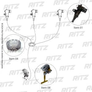 ATR20232-1-3 Conjunto de Aterramento Temporário para redes subterrâneas (MT)