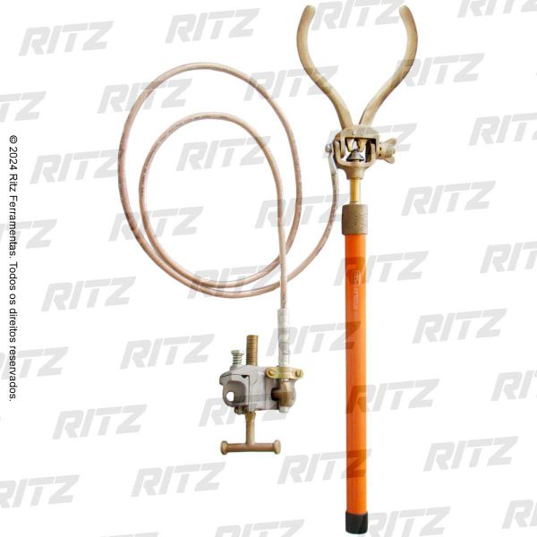 RC600-0000 Aterramento estático com grampo de fixação com parafuso tipo “T”