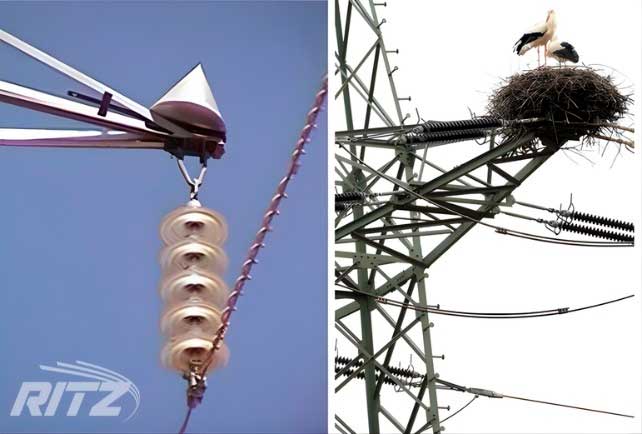 Cone Antipouso Instalado e Mísula de Torre de Transmissão