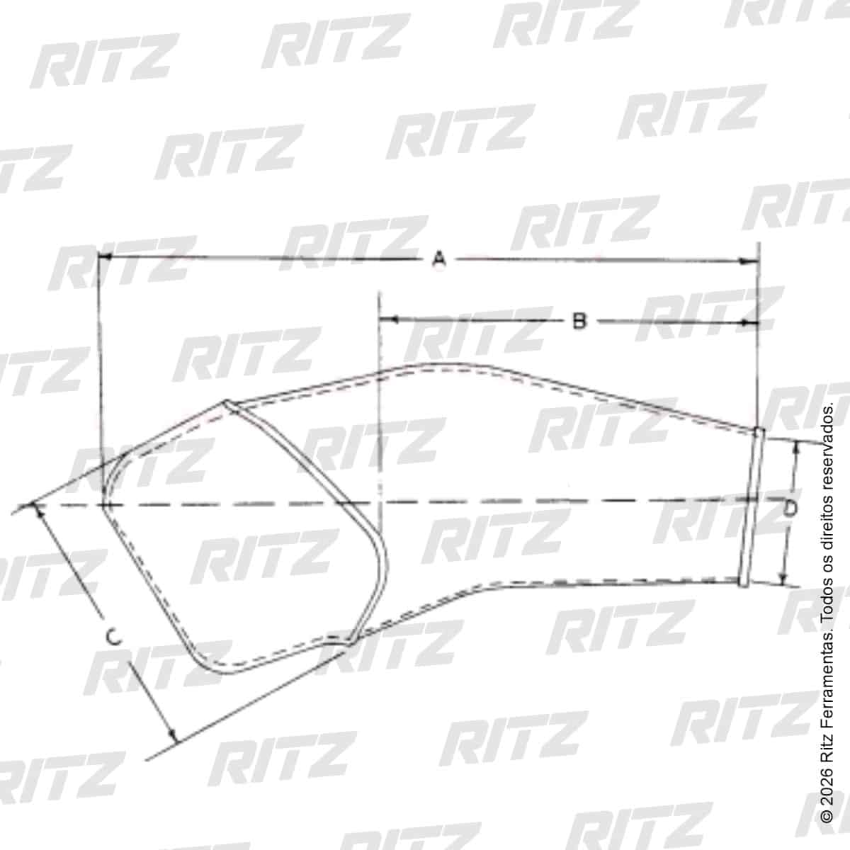 RTZ Manga Isolante Ritz Dimensões